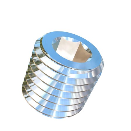 Allied Titanium M4-0.5 Pitch X 4mm Set Screw, Socket Drive with Flat Point, Grade 2 (CP) 0077689